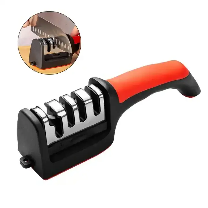 In Stock Multifunctional Kitchen Knife Sharpener Stainless Steel Chef Knives Sharpener with Scissors Sharper