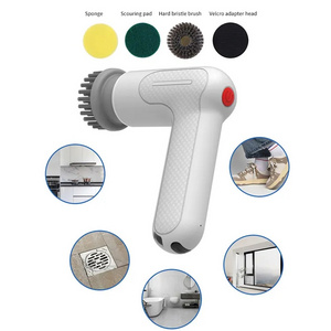 Electric Wireless Hand-held Cleaning Brush 2 Speeds 1500mah 18000RPM Bathroom Floor Tile Kitchen Electric Spin Scrubber