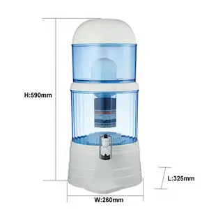 5 Stages Ceramic Mineral Water Pot Direct Drinking Water Dispenser Desktop Gravity Water Filter Purifier