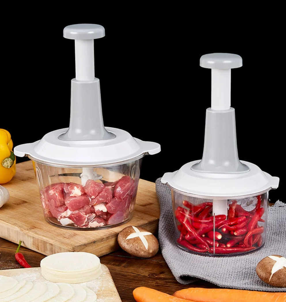 Manual Vegetables Grinder Onion Hand Chopper Veggie Vegetable Slicer Cutter And Push Hand Onion Chopper