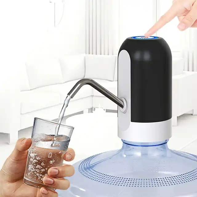 Automatic Mini Manual Pump Bottled Water Dispenser USB Rechargeable Cold Drinking Dispenser Water Pump