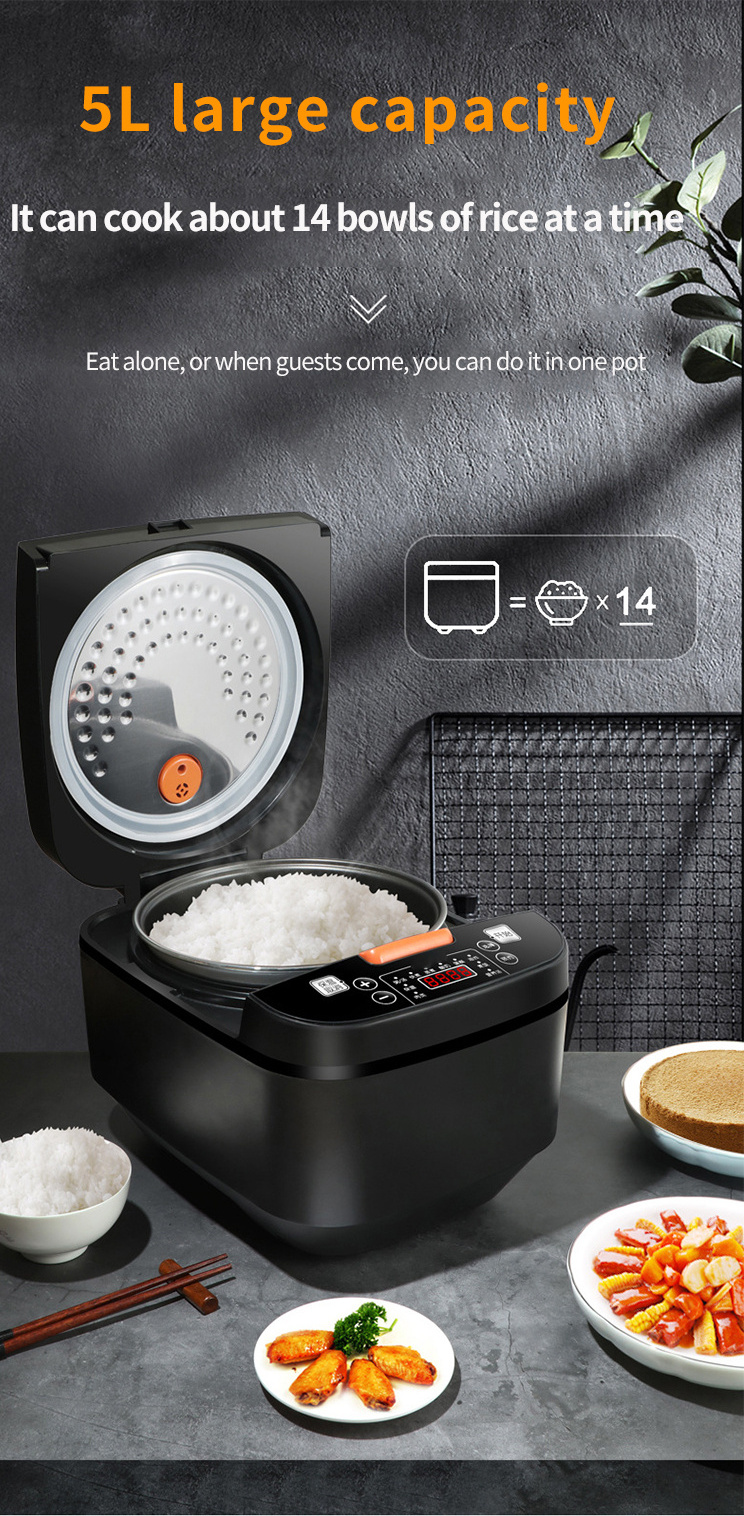 Multifunctional Rice Cooker 5L High Quality Kitchen Big Size Multi Function Commercial Digital Electric Rice Cookes