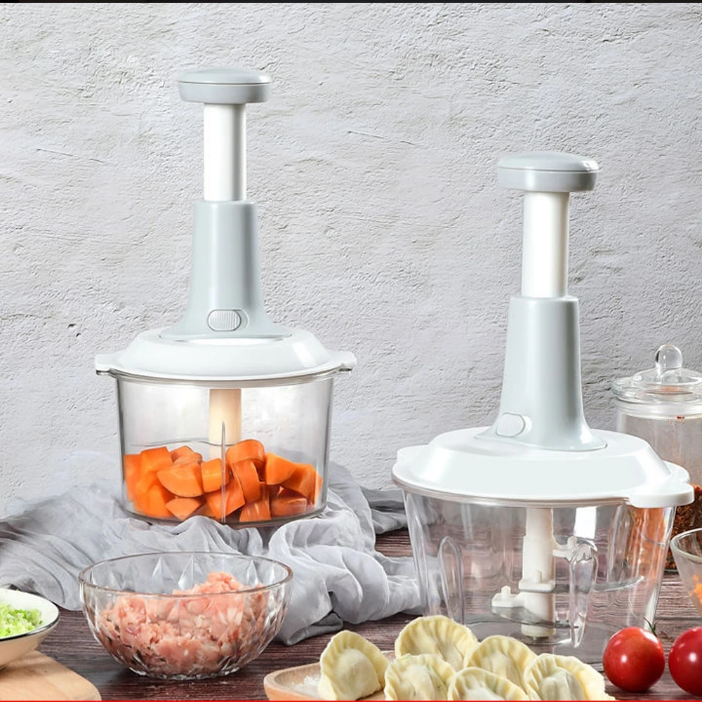 Manual Vegetables Grinder Onion Hand Chopper Veggie Vegetable Slicer Cutter And Push Hand Onion Chopper