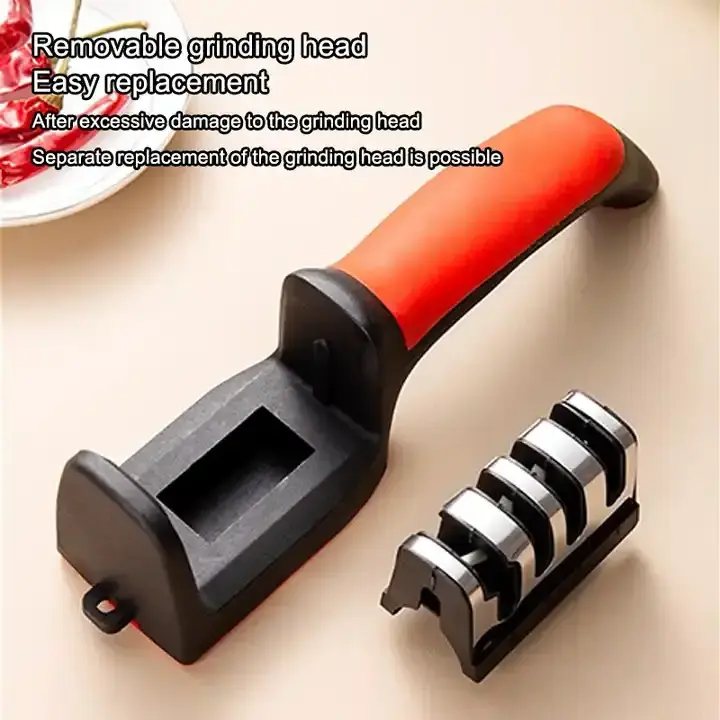 In Stock Multifunctional Kitchen Knife Sharpener Stainless Steel Chef Knives Sharpener with Scissors Sharper