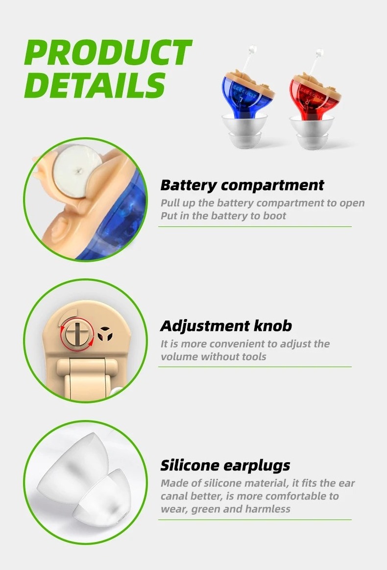 Earphones Mini Invisible Hearing AIDS Price list Charge hearing AIDS for the deaf and elderly