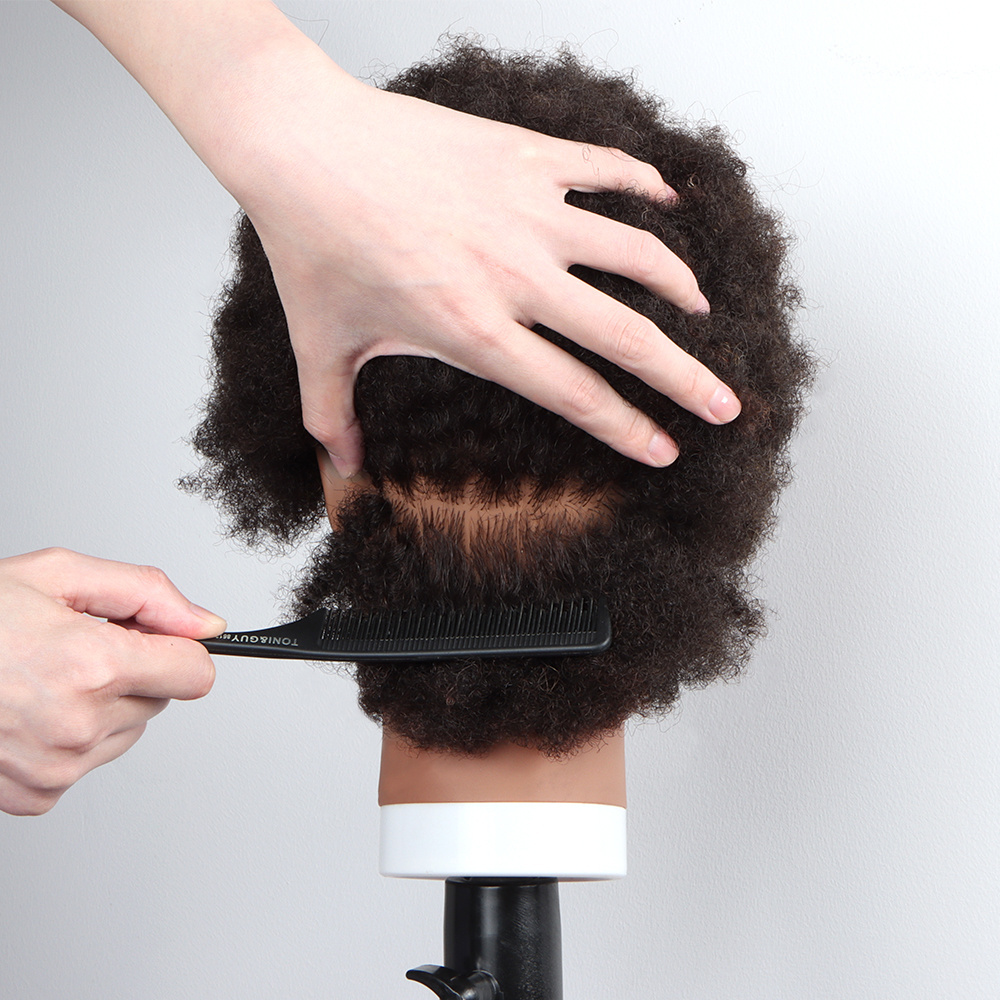 Vast wholesale mannequin head with afro hair teaching mannequin head hair black afro head training mannequin for practice