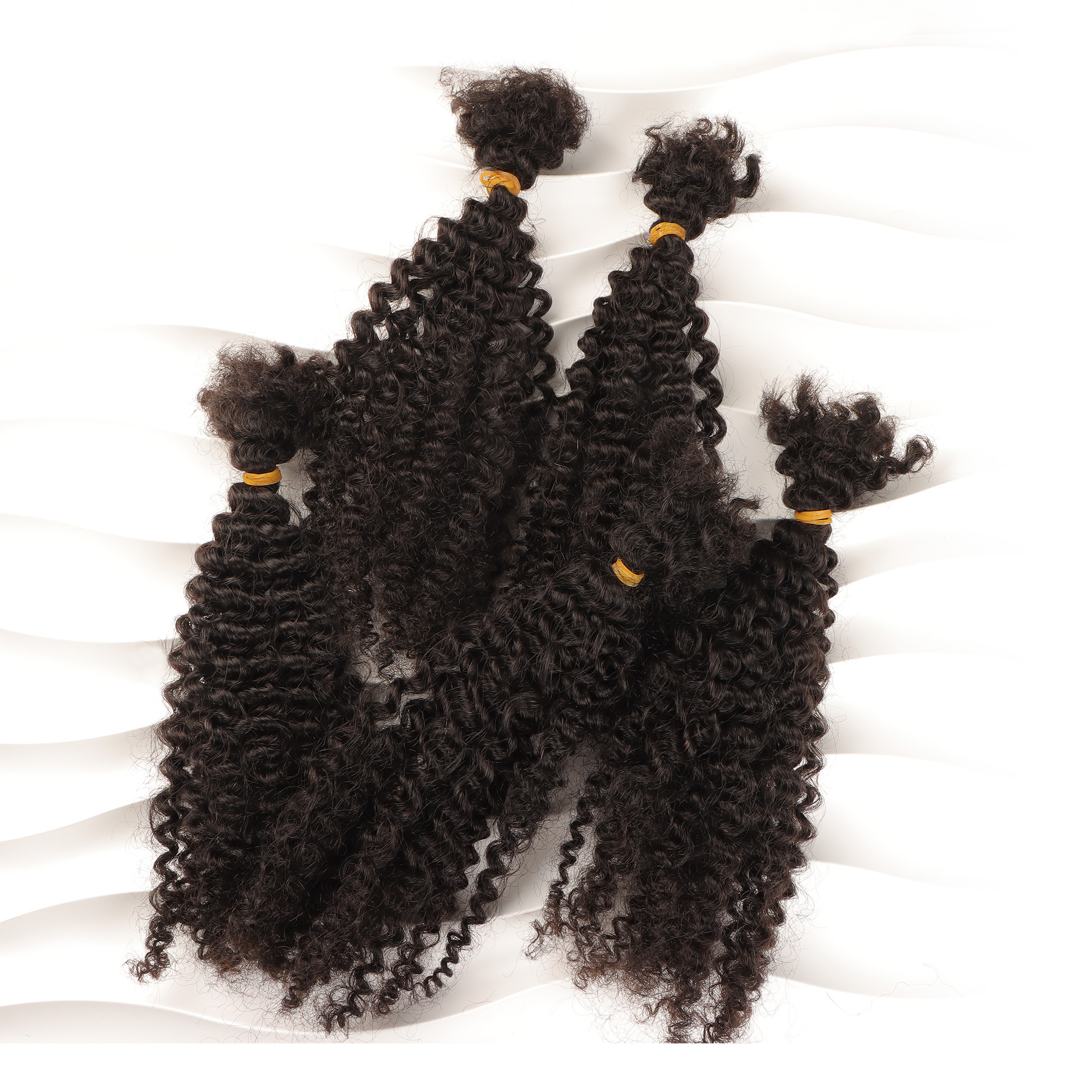 VAST Cheap Brazilian Afro Bulk Hair For Braids 4B 4C Kinky Curly Hair Extensions Human Braiding Hair Deep Wave