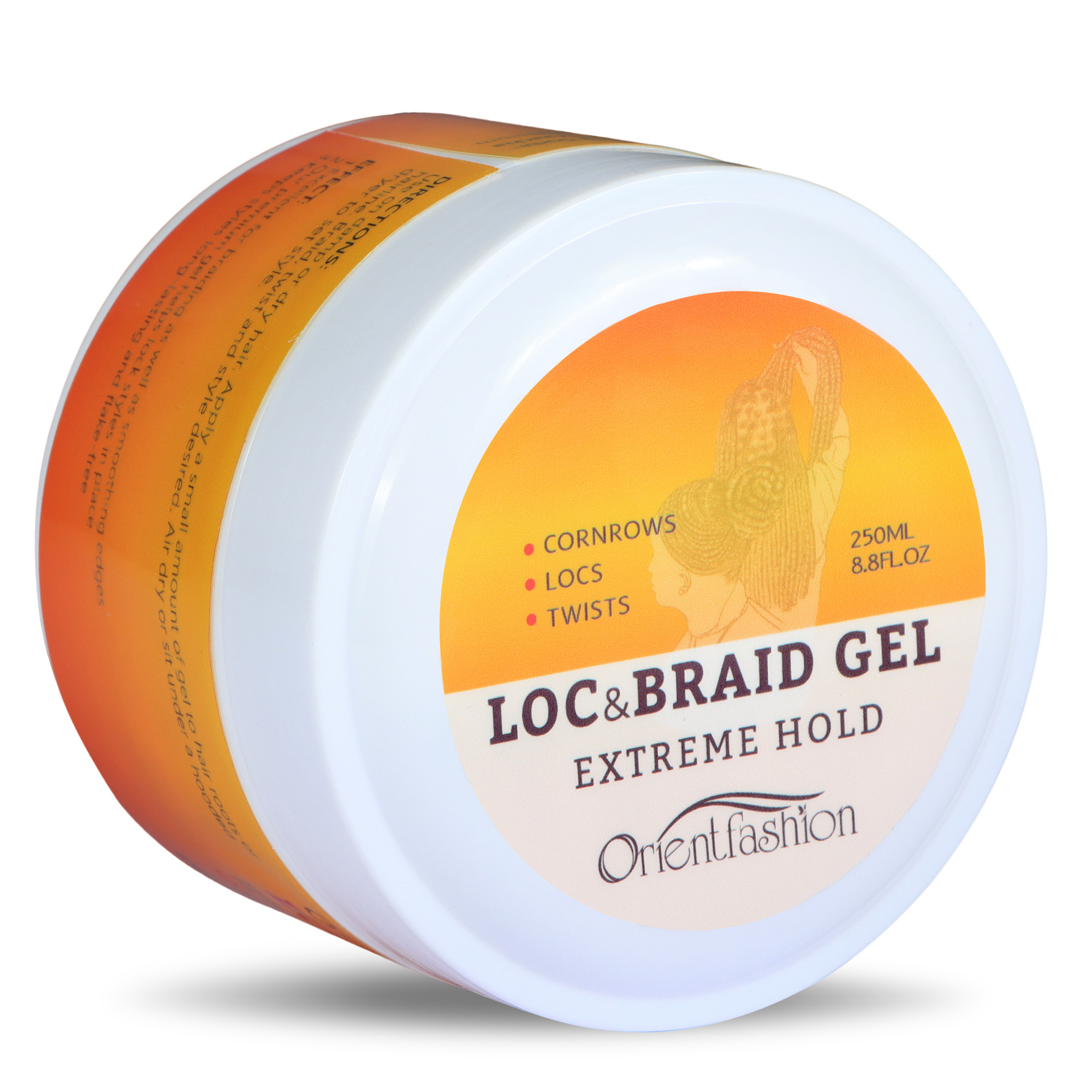 [Vast Braid Gel] Private Label Loc and Twist Gel Super Strong Hold Edge Control for 4C Hair Gel for Kinky Natural Hair of Girls