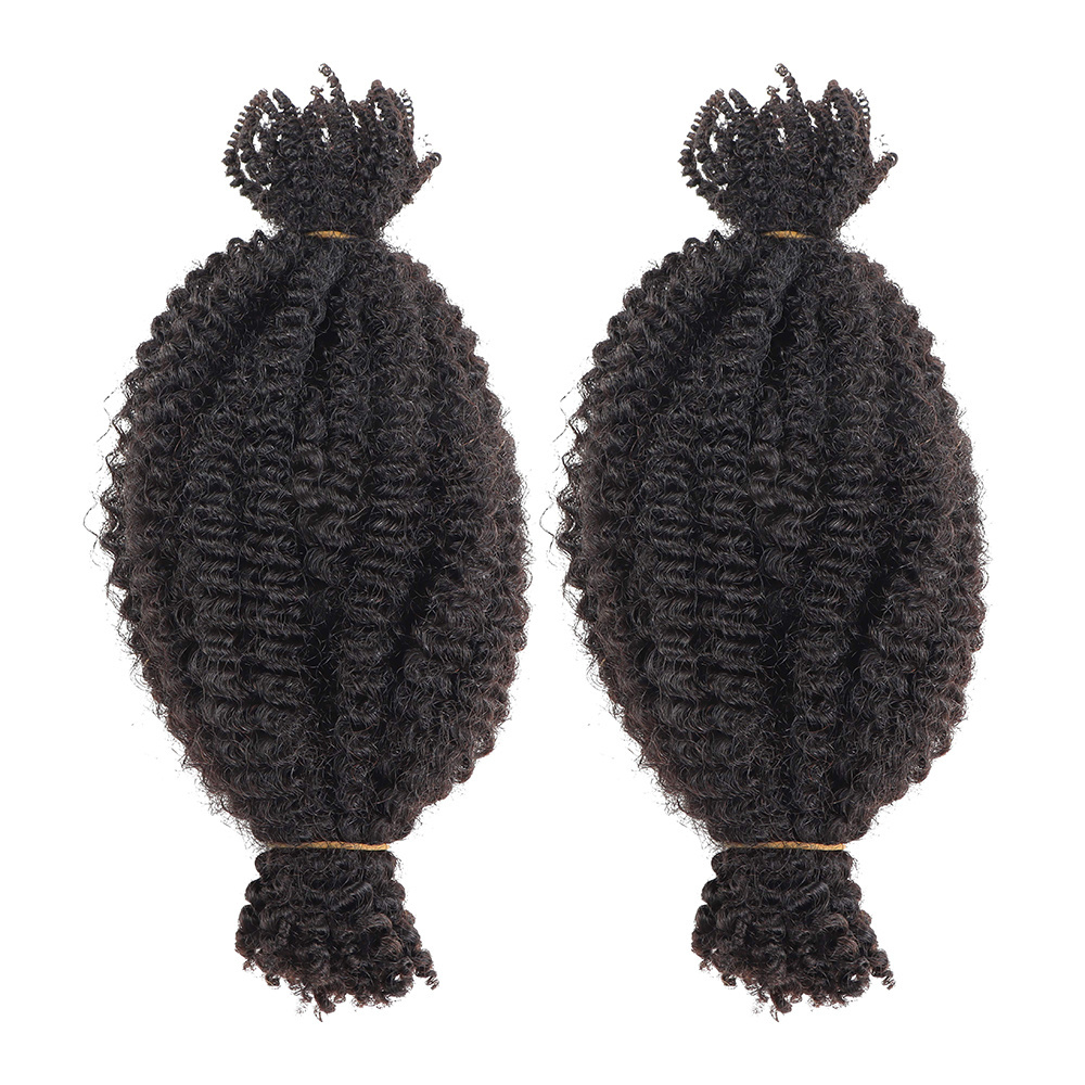 VAST Pre Fluffed Kinky Curly Braiding Hair Pre-Separated Springy Afro Twist Crochet Hair for Locs Hair Extensions