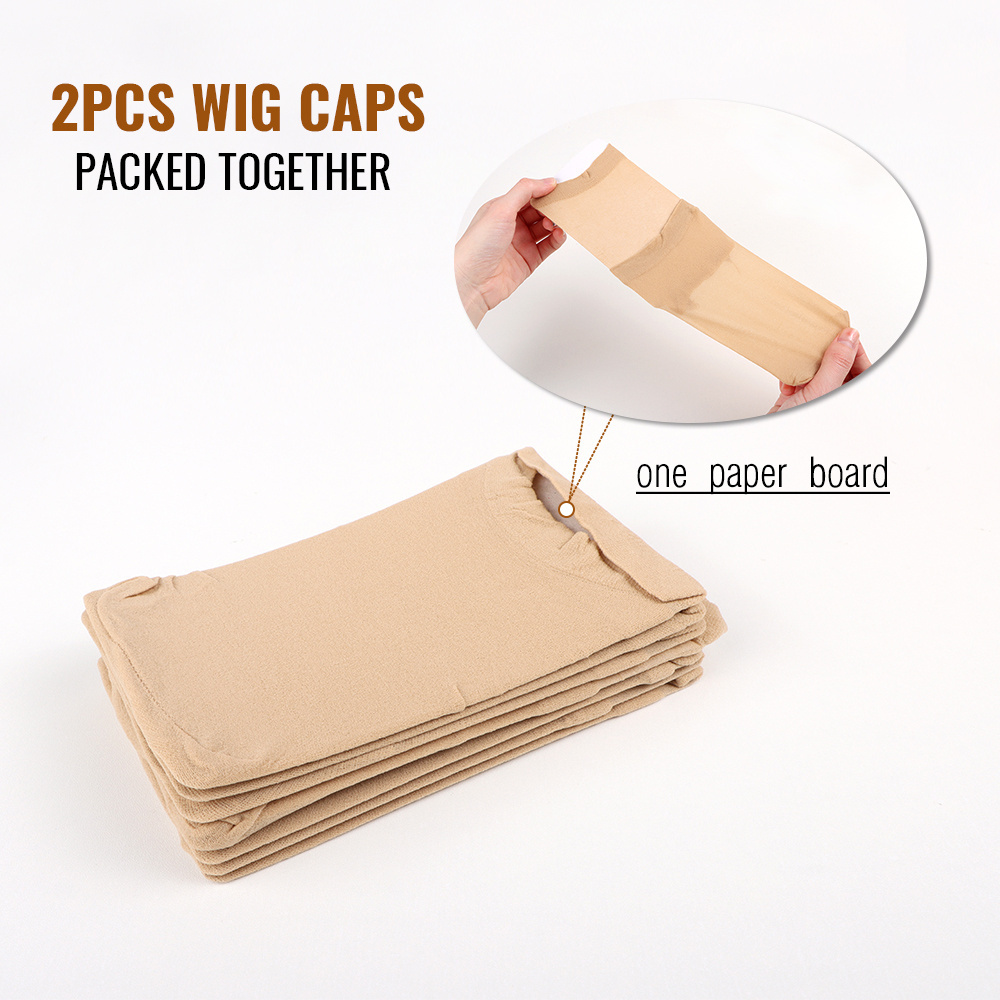 VAST 20PCS Nylon Wig Caps for Women Lightbrown Skin Comfortable Breathable Stretchy Sweat Absorber Wig Cap  Easy to Wear