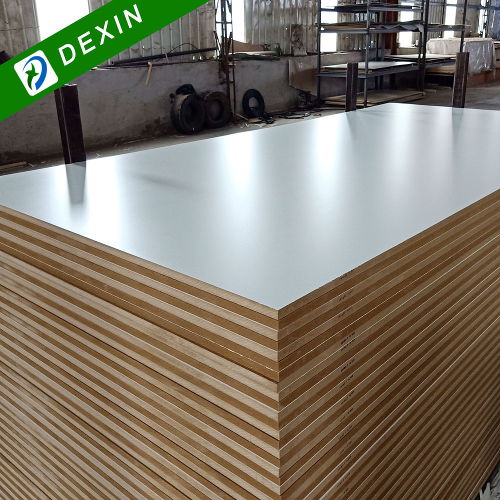 Water Resistant 18mm White Melamine Faced MDF Panel 4x8 Laminated Board for Furniture