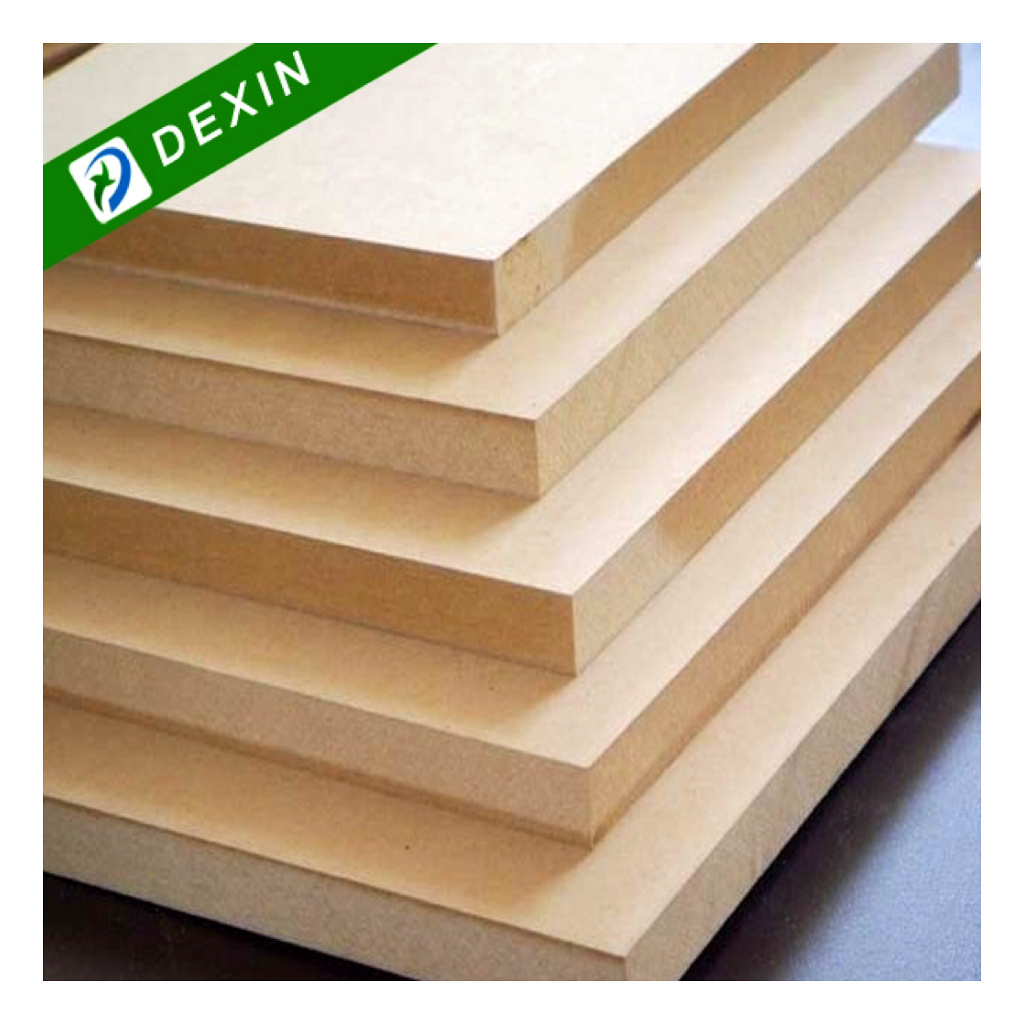 Professional Manufacturer 12 mm 16 mm 18 mm Plain/Raw MDF Board for Canada or Vietnam