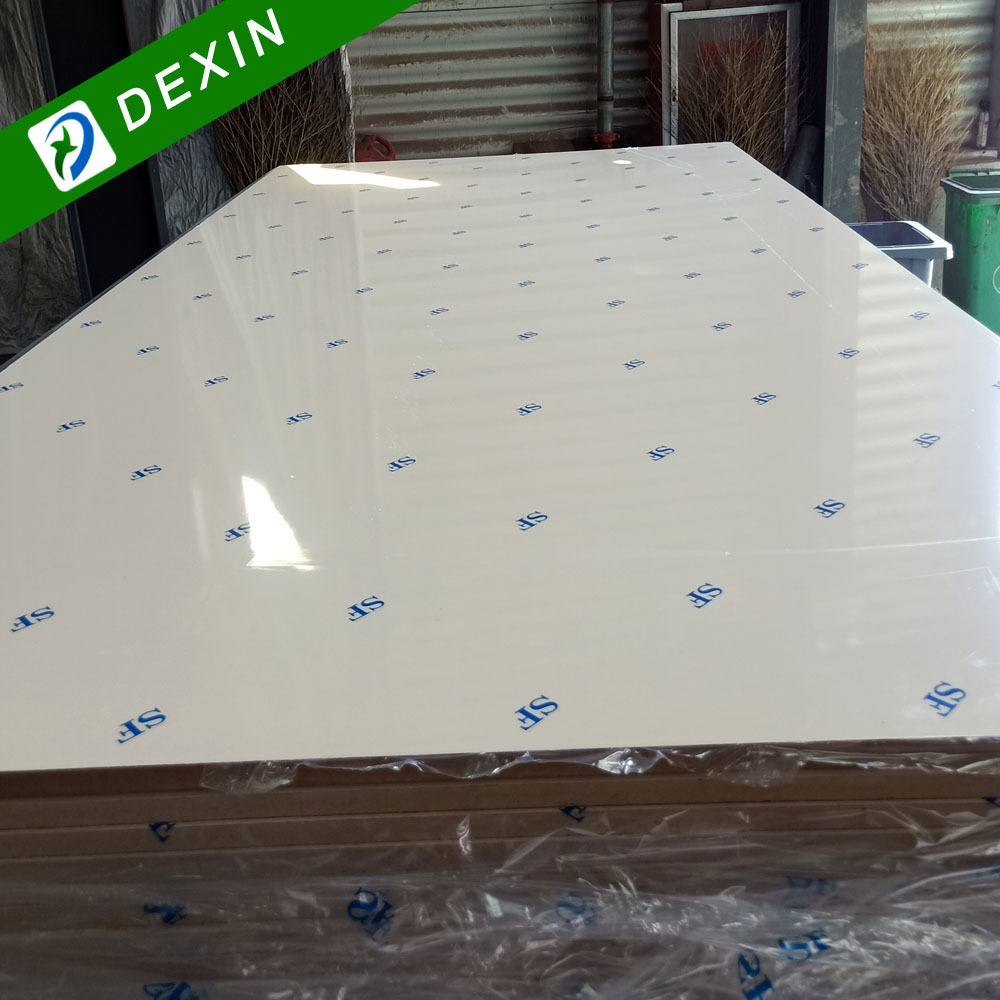 High Quality Water Resistant UV Melamine MDF Board Different Size High Gloss UV Board for Cabinet