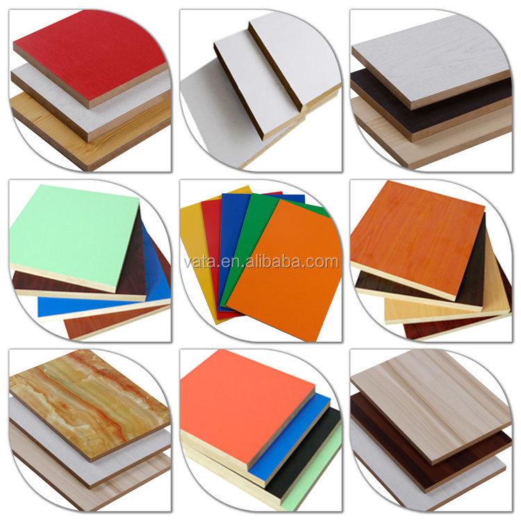 Melamine MDF Moisture Resistant MDF Board 18mm for Bathroom Cabinets