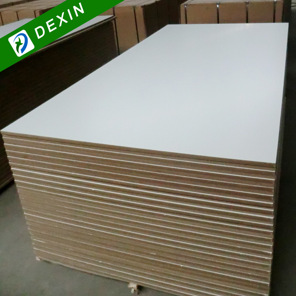 Water Resistant 18mm White Melamine Faced MDF Panel 4x8 Laminated Board for Furniture