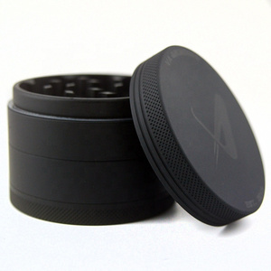 VA Grinders Matte Black 4 piece 2.5" Spice Herb Tobacco Herb Grinder