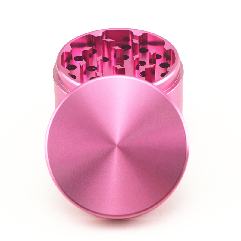 Vagrinders Wholesale Smoking Accessories Portable Industrial Pink Aluminum Alloy Herb Grinder Machine