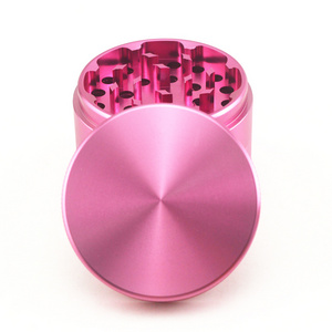 Vagrinders Wholesale Smoking Accessories Portable Industrial Pink Aluminum Alloy Herb Grinder Machine