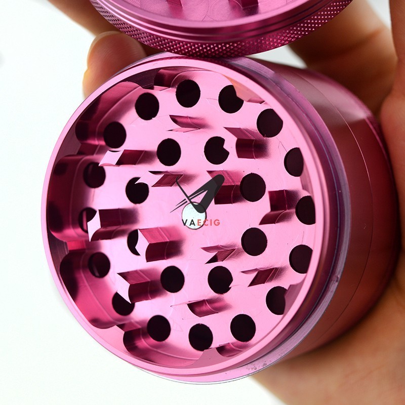 Vagrinders Wholesale Smoking Accessories Portable Industrial Pink Aluminum Alloy Herb Grinder Machine