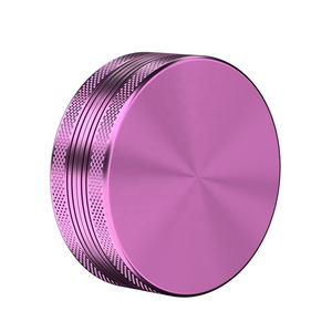 VAGRINDERS 63mm 2-Part Aluminum Herb Metal Grinder Popular Size with Gift Box & OEM Logo-Free Lighters & Smoking Accessory