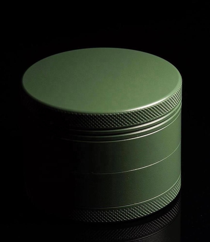 Metal Aluminum Custom Ceram for Smoke Midnight Green Smoking Accessories Ceramic Grinder With High End Gift Box Herb Grinder