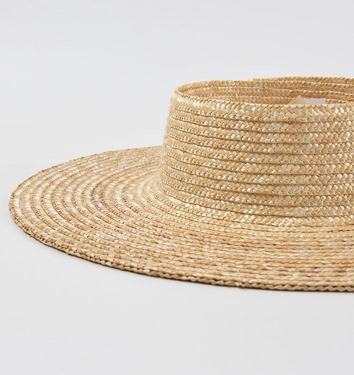 New Fashion Open Top Straw Hats Wheat Grass Wide Brim Sun Hat Outdoor Beach Straw Sun Visor Hat