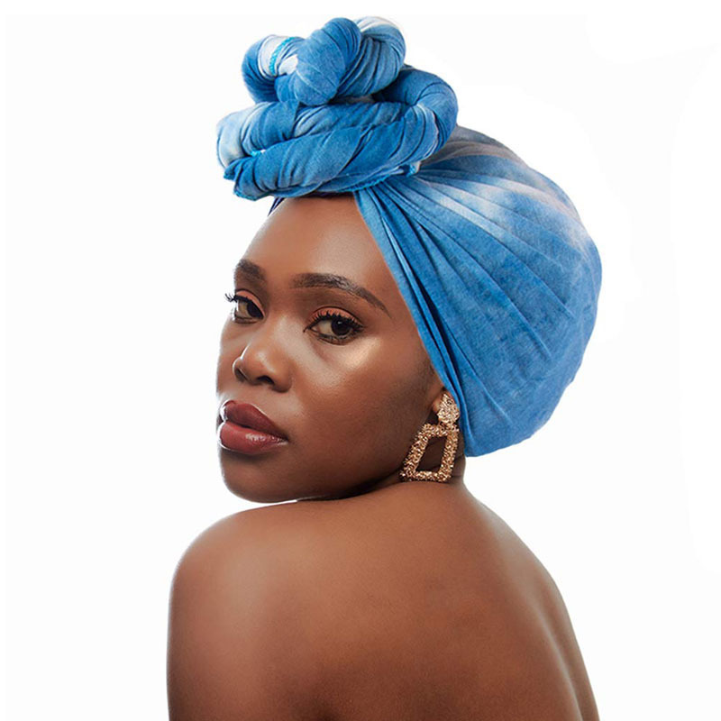 African Cotton Headwrap Indian Women Beauty Ethnic Hats Knotted Scarf Turban Hat Fashion Head Scarves Turbans