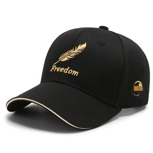 Wholesale Men Fashion Peaked Cap 2024 New Casual Sun Hat Street Feather Baseball Cap Gorras Deportivas