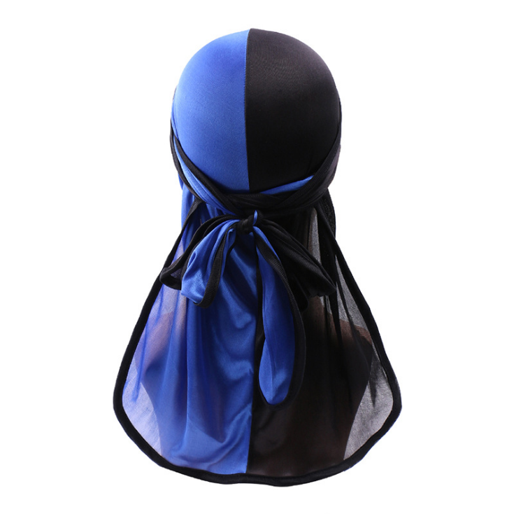 Wholesale New Trendy Fashion Du Rags Designer Durag Men Satin Two Tone Fashion Du Rag 360 Waves