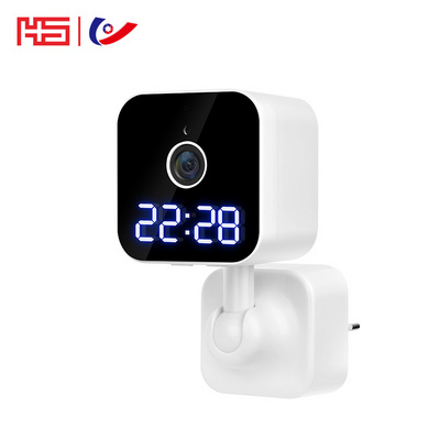 3MP Smart Wi-Fi Camera with Clock Security Camera Two-way Audio Mobile APP Remote Control HS CCTV IP Camera