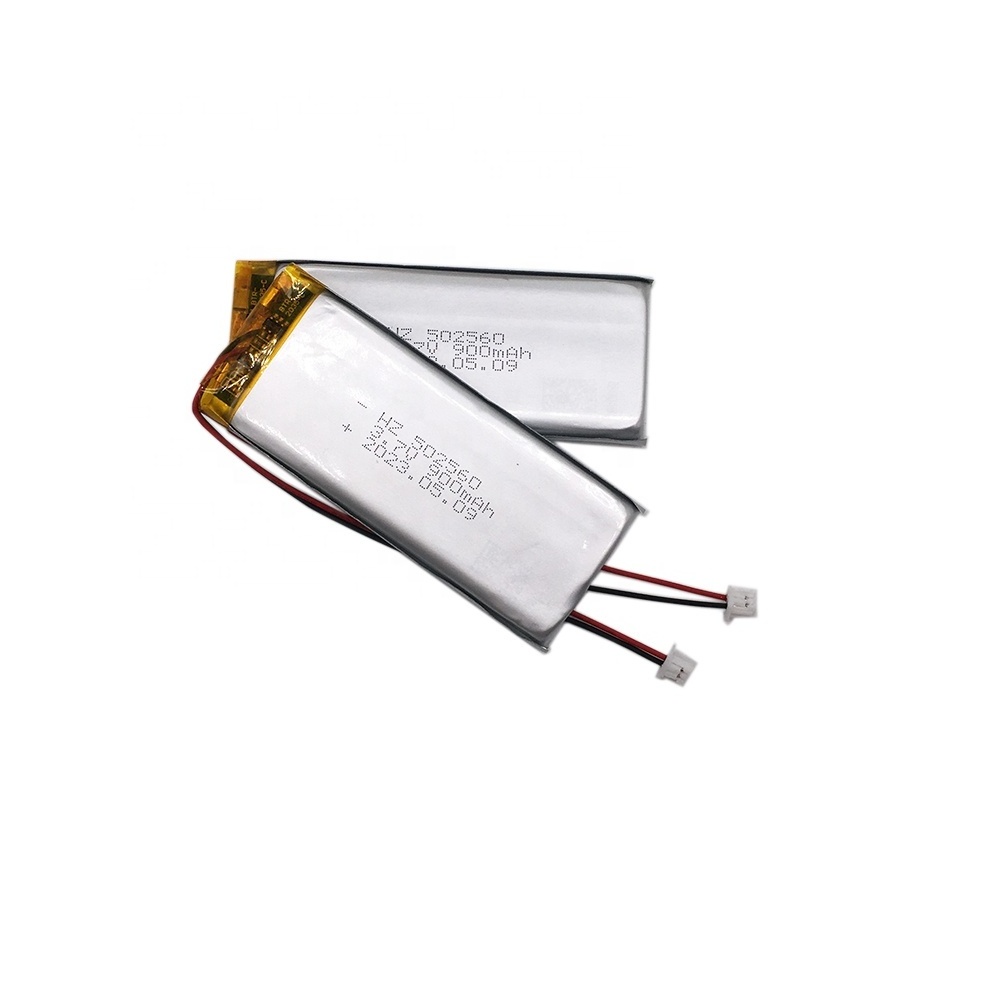 Factory 502560 3.7v li ion battery 900mah 3.33wh lion polymer battery