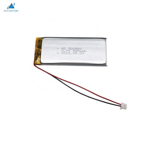 Factory 502560 3.7v li ion battery 900mah 3.33wh lion polymer battery