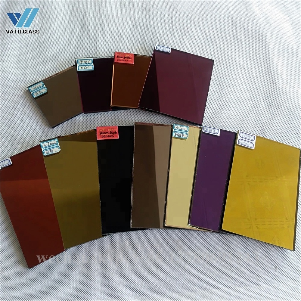 1mm 1.3mm 1.5mm 1.8mm 2mm Mirror Glass, Super Thin Colored Mirror Sheet