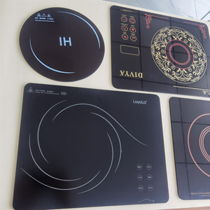 Normal Thickness 4 mm Black Ceramic Glass Heat Resistance Hot Plate on Induction Cooker Panel Glass Factory Price