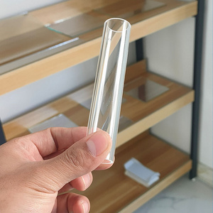 high quality quartz glass test tube end open quartz glass cylinder pipe