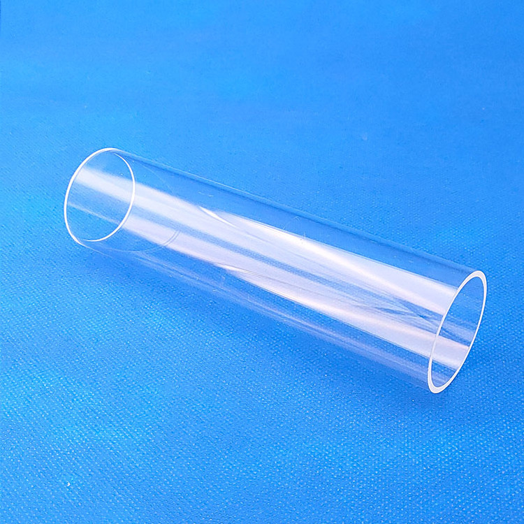 high quality quartz glass test tube end open quartz glass cylinder pipe