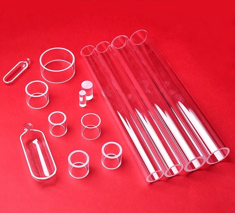 Factory direct wholesale high temperature resistance clear silica quartz tube spiral quartz tube quartz glass test tube for lab