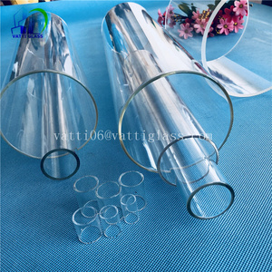 High borosilicate heat resistant short lead free pyrex glass tube