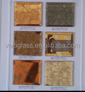 3-15mm high quality antique glass mirrors antique beveled mirror tiles