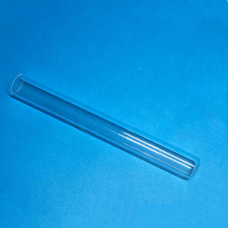 Factory direct wholesale high temperature resistance clear silica quartz tube spiral quartz tube quartz glass test tube for lab