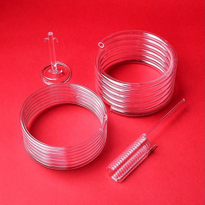 wholesale quality quartz glass tubes heat resistance quartz coil tube, quartz helical glass tube, quartz spiral tube