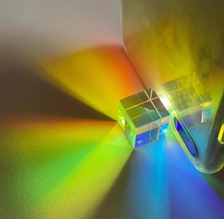 30X30X30mm Color Optical Prism Cube RGB Combiner Cross Dichroic Prism