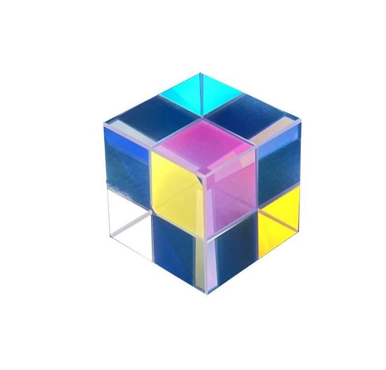 30X30X30mm Color Optical Prism Cube RGB Combiner Cross Dichroic Prism