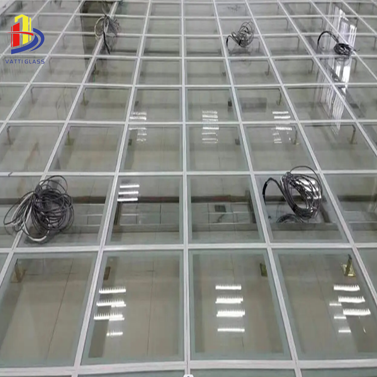 Decorative walkway laminated glass tempered glass floor panels