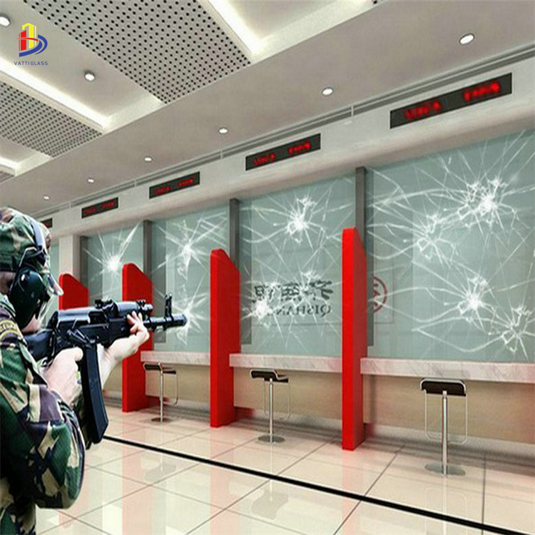 Anti-sniper rifle high safety laminated bulletproof glass price