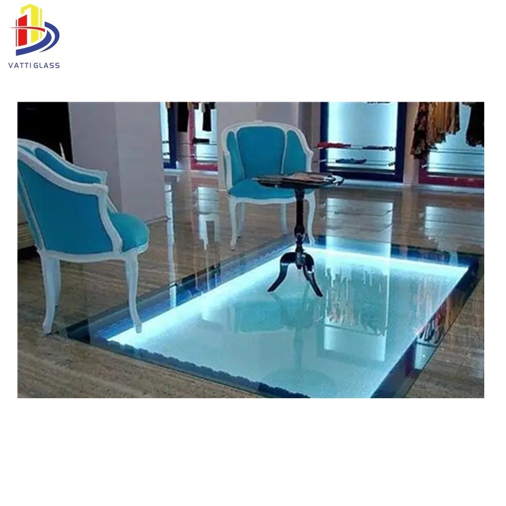 Decorative walkway laminated glass tempered glass floor panels