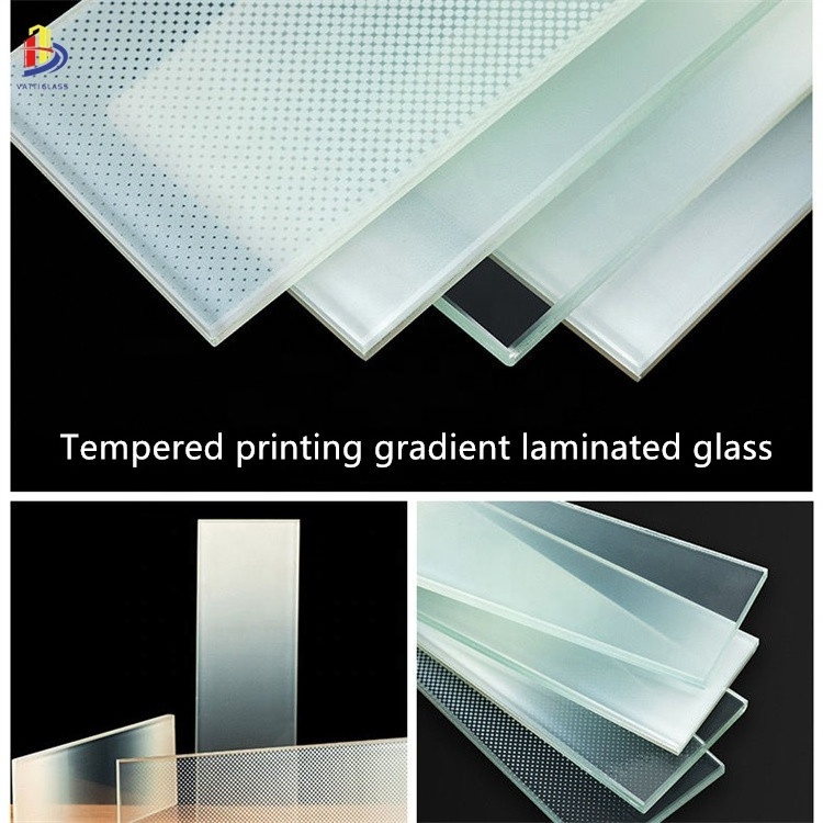 Obscure laminated glass with stone