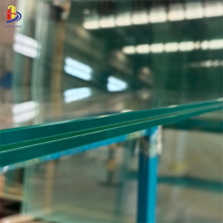 Building safety glass 6+6  12mm clear tempered laminated glass