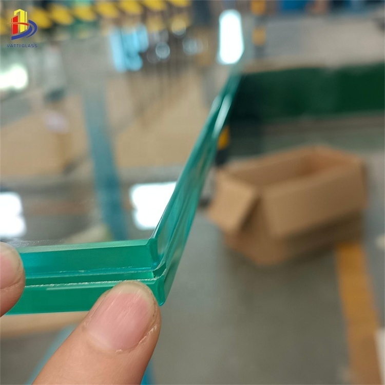 Building safety glass 6+6  12mm clear tempered laminated glass price