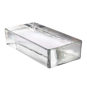 Ultra Clear Glass Block Art Low Iron Hot Melt Building Glass Brick Wall Dust/Moisture/Condensation Prevention Solid Glass Bricks